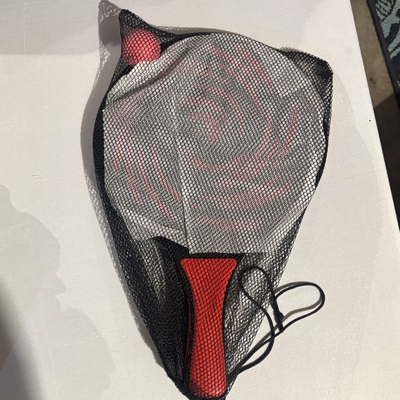 Other - Red and Black Paddle Ball Set